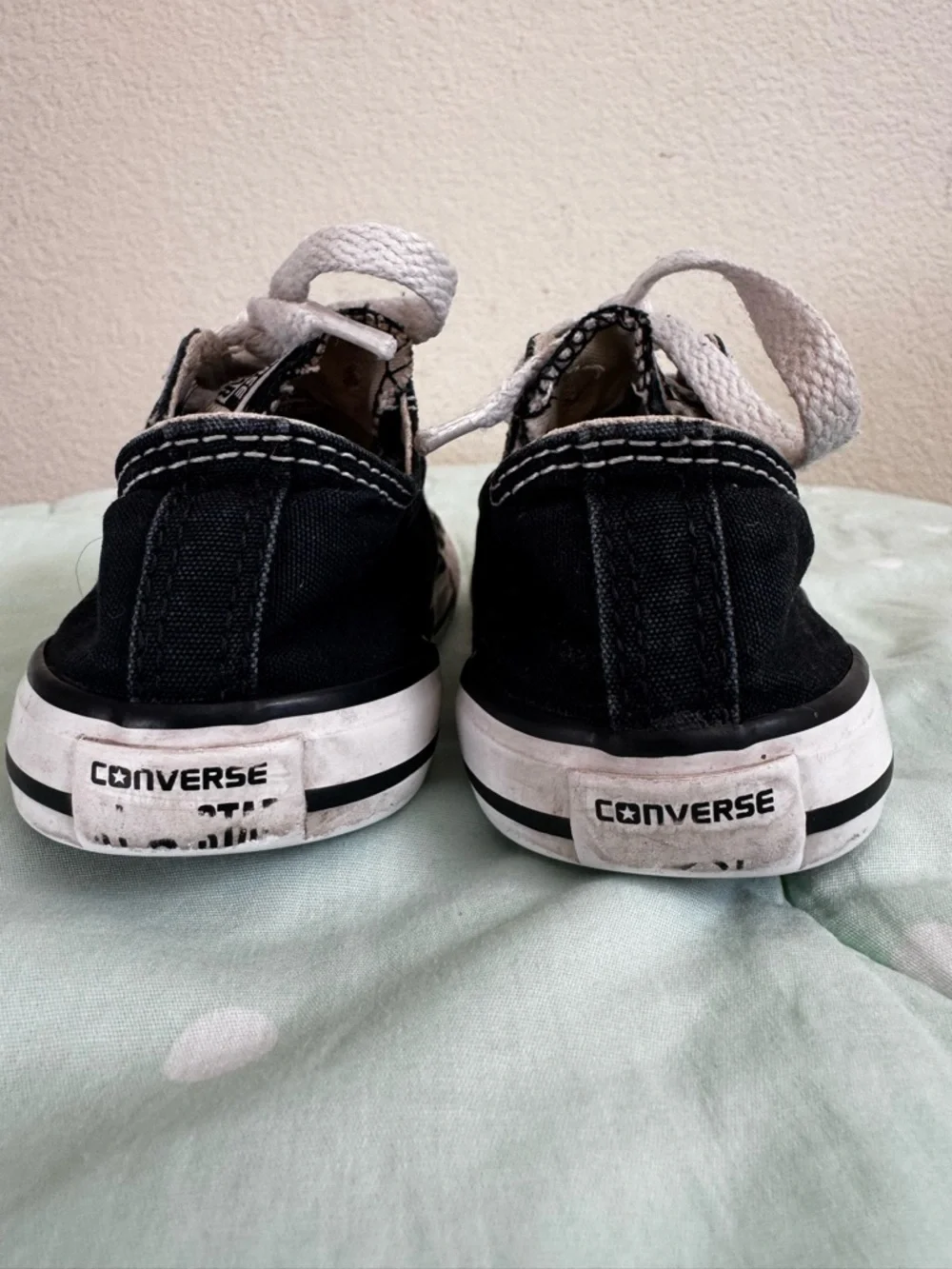 Converse black sneakers Toddler size 8